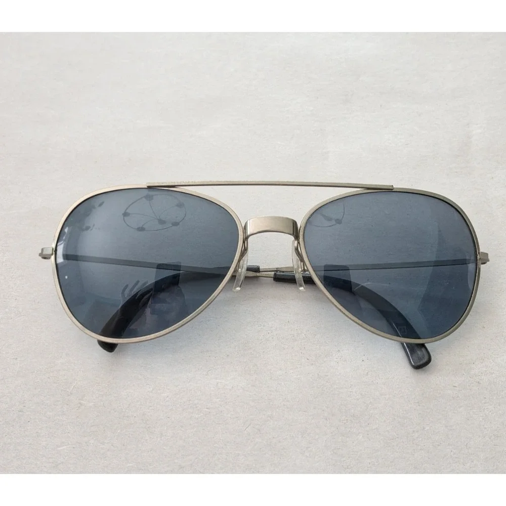 Vintage Cool-Ray 275 Silver Pilot Metal Aviator‎ Sunglasses
